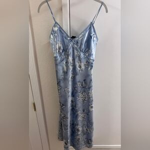 Jones New York Light Blue Floral Dress